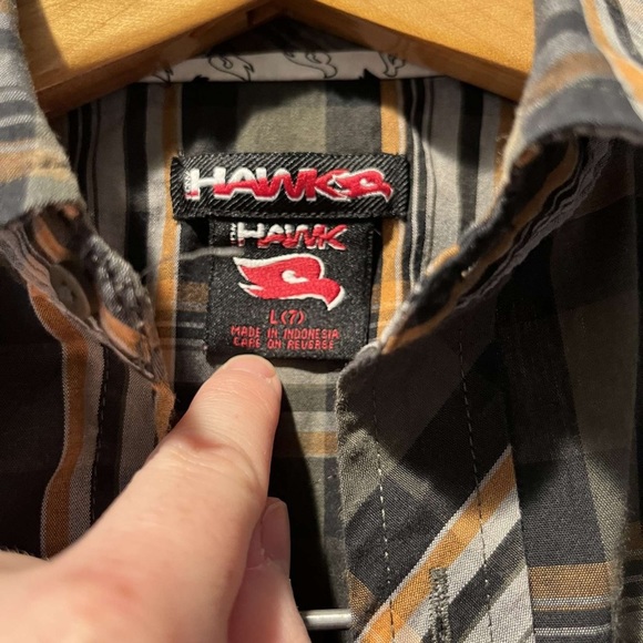 Tony Hawk Long Sleeve Flannel Size 7 - Picture 2 of 5